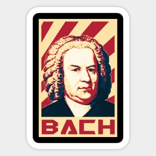 Johann Sebastian Bach Retro Propaganda Sticker